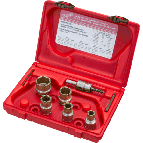 Picture of 7 Pc. Carbide Cutter Steel Plate Contractor's Kit