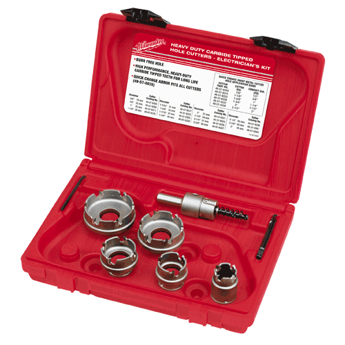 Picture of 7 Pc. Carbide Cutter Sheet Metal Electrician's Kit