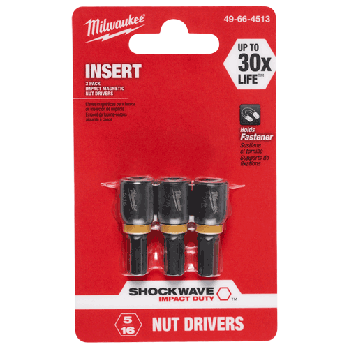 Picture of 3 Pk. SHOCKWAVE™ 5/16" Insert Nutdriver