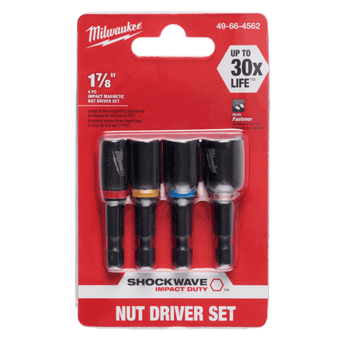 Picture of 4 Pc. SHOCKWAVE™ 1-7/8" Impact Magnetic Nutdriver Set