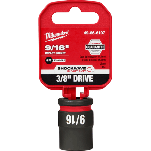 Picture of SHOCKWAVE Impact Duty™ 3/8" Drive 6 Point Socket, Standard, SAE, 9/16"
