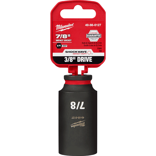 Picture of SHOCKWAVE Impact Duty™ 3/8" Drive 6 Point Socket, Deep, SAE, 7/8"