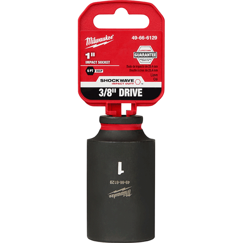 Picture of SHOCKWAVE Impact Duty™ 3/8" Drive 6 Point Socket, Deep, SAE, 1"
