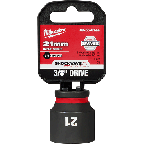 Picture of SHOCKWAVE Impact Duty™ 3/8" Drive 6 Point Socket, Standard, Metric, 21mm