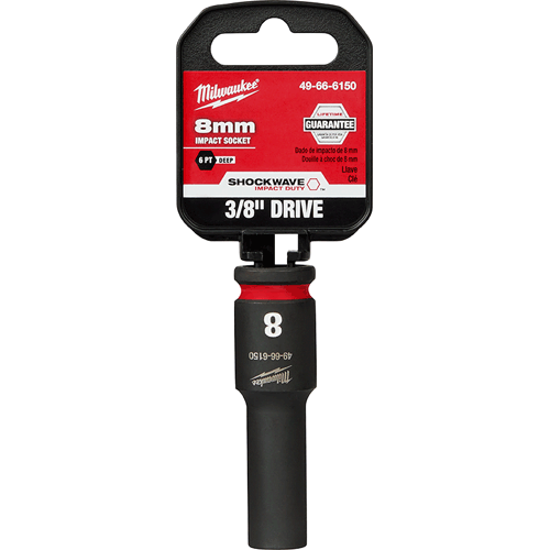 Picture of SHOCKWAVE Impact Duty™ 3/8" Drive 6 Point Socket, Deep, Metric, 8mm