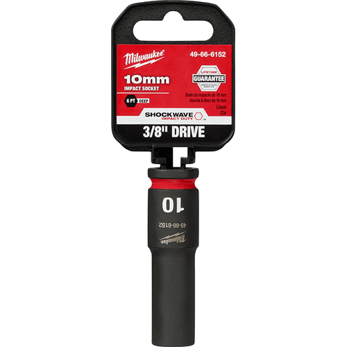 Picture of SHOCKWAVE Impact Duty™ 3/8" Drive 6 Point Socket, Deep, Metric, 10mm