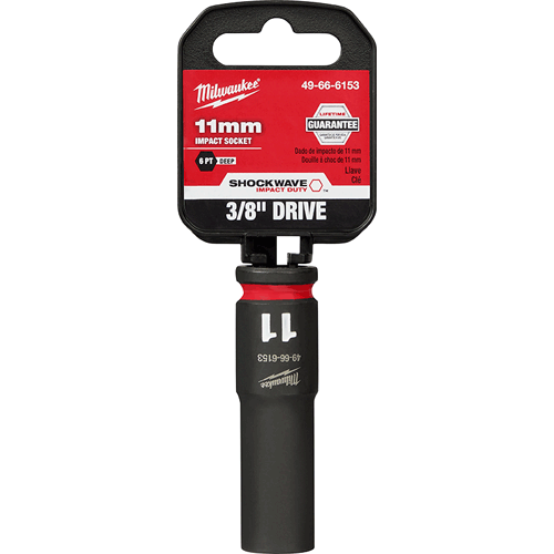 Picture of SHOCKWAVE Impact Duty™ 3/8" Drive 6 Point Socket, Deep, Metric, 11mm