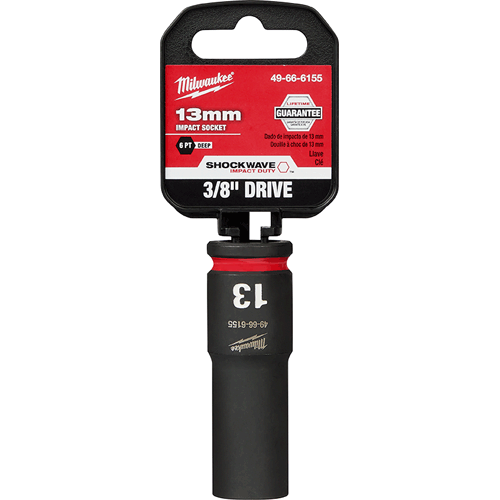 Picture of SHOCKWAVE Impact Duty™ 3/8" Drive 6 Point Socket, Deep, Metric, 13mm
