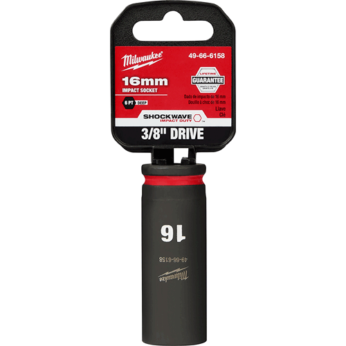 Picture of SHOCKWAVE Impact Duty™ 3/8" Drive 6 Point Socket, Deep, Metric, 16mm