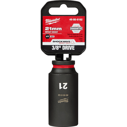 Picture of SHOCKWAVE Impact Duty™ 3/8" Drive 6 Point Socket, Deep, Metric, 21mm