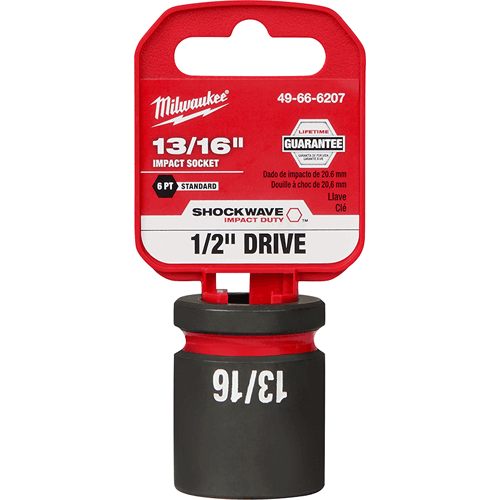 Picture of SHOCKWAVE Impact Duty™ 1/2" Drive 6 Point Socket, Standard, SAE, 13/16"