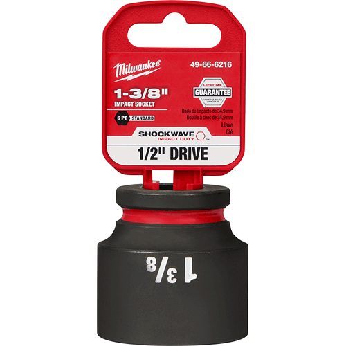 Picture of SHOCKWAVE Impact Duty™ 1/2" Drive 6 Point Socket, Standard, SAE, 1-3/8"