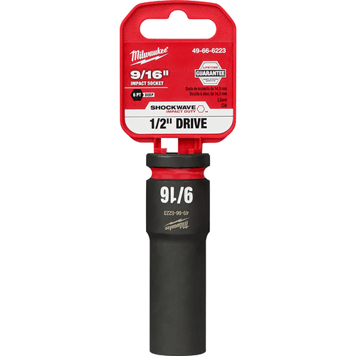Picture of SHOCKWAVE Impact Duty™ 1/2" Drive 6 Point Socket, Deep, SAE, 9/16"
