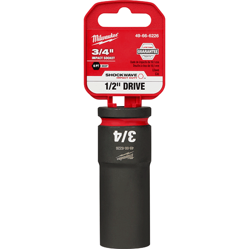 Picture of SHOCKWAVE Impact Duty™ 1/2" Drive 6 Point Socket, Deep, SAE, 3/4"