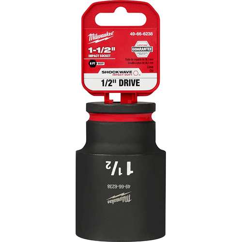 Picture of SHOCKWAVE Impact Duty™ 1/2" Drive 6 Point Socket, Deep, SAE, 1-1/2"