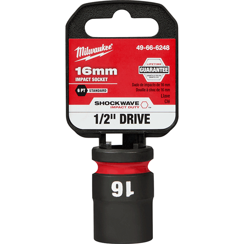 Picture of SHOCKWAVE Impact Duty™ 1/2" Drive 6 Point Socket, Standard, Metric, 16mm