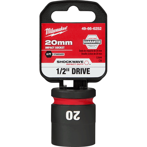 Picture of SHOCKWAVE Impact Duty™ 1/2" Drive 6 Point Socket, Standard, Metric, 20mm