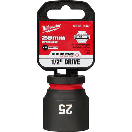 Picture of SHOCKWAVE Impact Duty™ 1/2" Drive 6 Point Socket, Standard, Metric, 25mm