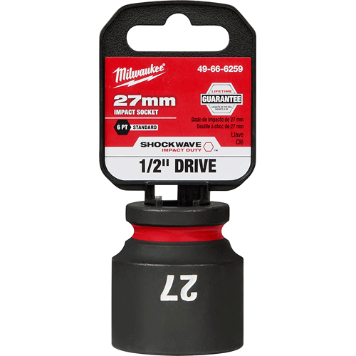 Picture of SHOCKWAVE Impact Duty™ 1/2" Drive 6 Point Socket, Standard, Metric, 27mm