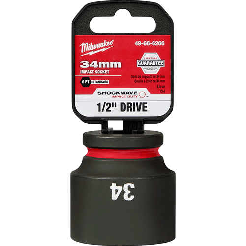 Picture of SHOCKWAVE Impact Duty™ 1/2" Drive 6 Point Socket, Standard, Metric, 34mm
