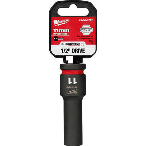 Picture of SHOCKWAVE Impact Duty™ 1/2" Drive 6 Point Socket, Deep, Metric, 11mm