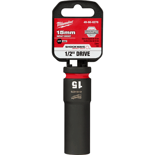 Picture of SHOCKWAVE Impact Duty™ 1/2" Drive 6 Point Socket, Deep, Metric, 15mm