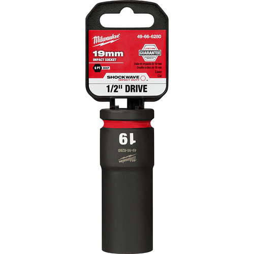 Picture of SHOCKWAVE Impact Duty™ 1/2" Drive 6 Point Socket, Deep, Metric, 19mm
