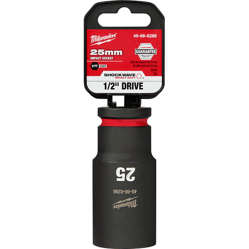 Picture of SHOCKWAVE Impact Duty™ 1/2" Drive 6 Point Socket, Deep, Metric, 25mm