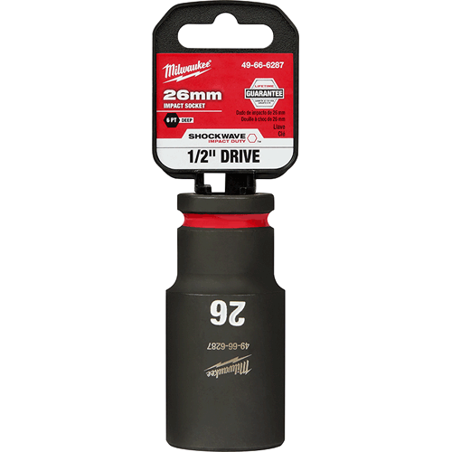 Picture of SHOCKWAVE Impact Duty™ 1/2" Drive 6 Point Socket, Deep, Metric, 26mm