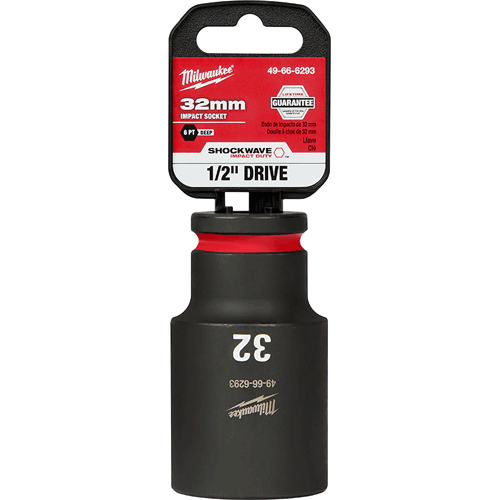 Picture of SHOCKWAVE Impact Duty™ 1/2" Drive 6 Point Socket, Deep, Metric, 32mm