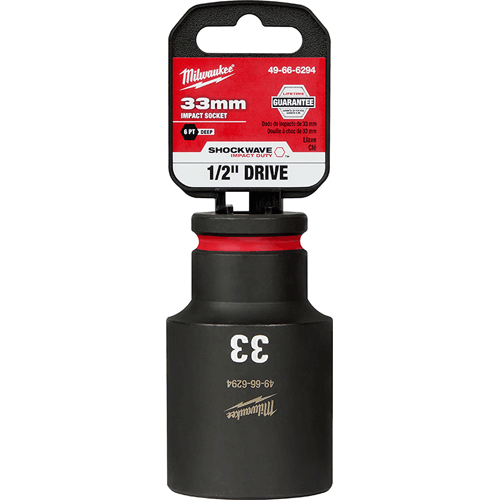 Picture of SHOCKWAVE Impact Duty™ 1/2" Drive 6 Point Socket, Deep, Metric, 33mm