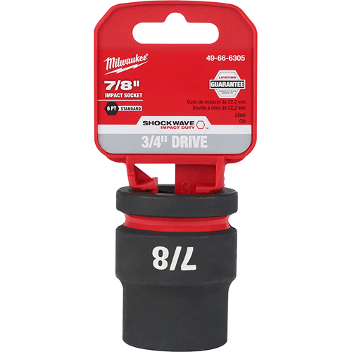 Picture of SHOCKWAVE Impact Duty™ 3/4" Drive 6 Point Socket, Standard, SAE, 7/8"