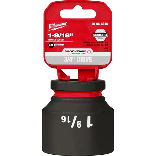 Picture of SHOCKWAVE Impact Duty™ 3/4" Drive 6 Point Socket, Standard, SAE, 1-9/16"