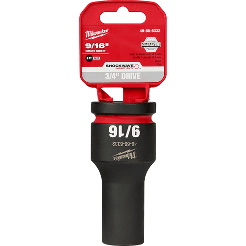 Picture of SHOCKWAVE Impact Duty™ 3/4" Drive 6 Point Socket, Deep, SAE, 9/16"