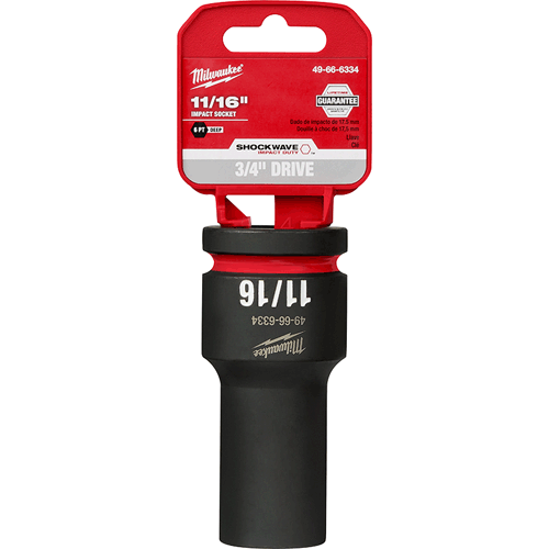 Picture of SHOCKWAVE Impact Duty™ 3/4" Drive 6 Point Socket, Deep, SAE, 11/16"