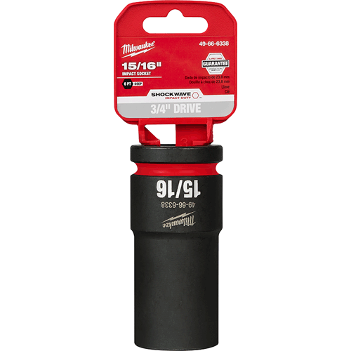 Picture of SHOCKWAVE Impact Duty™ 3/4" Drive 6 Point Socket, Deep, SAE, 15/16"
