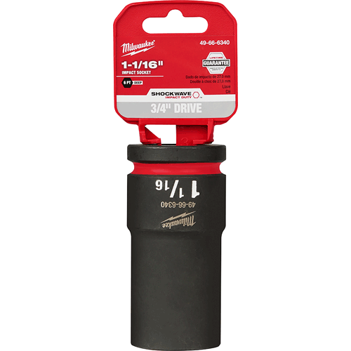 Picture of SHOCKWAVE Impact Duty™ 3/4" Drive 6 Point Socket, Deep, SAE, 1-1/16"