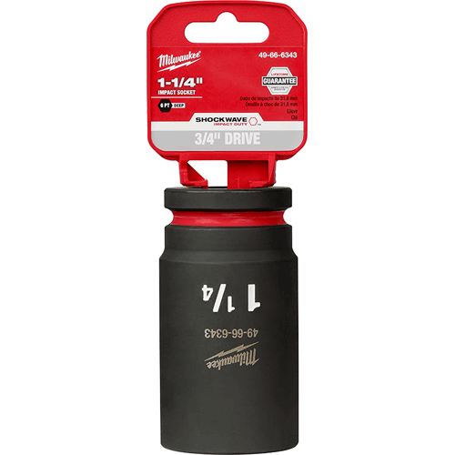 Picture of SHOCKWAVE Impact Duty™ 3/4" Drive 6 Point Socket, Deep, SAE, 1-1/4"
