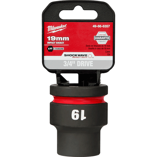 Picture of SHOCKWAVE Impact Duty™ 3/4" Drive 6 Point Socket, Standard, Metric, 19mm