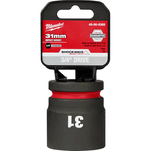 Picture of SHOCKWAVE Impact Duty™ 3/4" Drive 6 Point Socket, Standard, Metric, 31mm