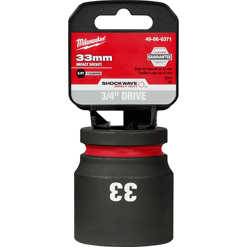 Picture of SHOCKWAVE Impact Duty™ 3/4" Drive 6 Point Socket, Standard, Metric, 33mm