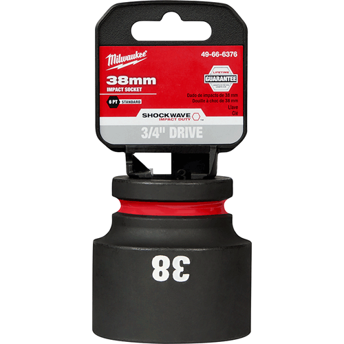 Picture of SHOCKWAVE Impact Duty™ 3/4" Drive 6 Point Socket, Standard, Metric, 38mm