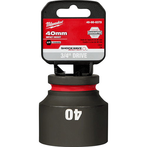 Picture of SHOCKWAVE Impact Duty™ 3/4" Drive 6 Point Socket, Standard, Metric, 40mm