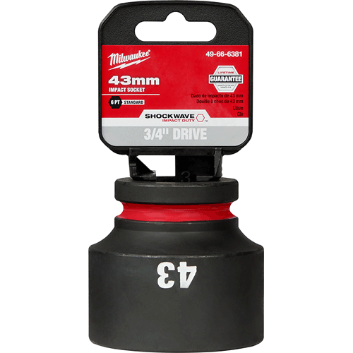Picture of SHOCKWAVE Impact Duty™ 3/4" Drive 6 Point Socket, Standard, Metric, 43mm