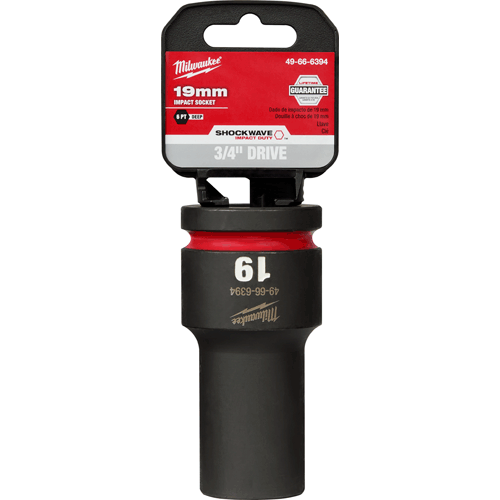 Picture of SHOCKWAVE Impact Duty™ 3/4" Drive 6 Point Socket, Standard, Metric, 19mm