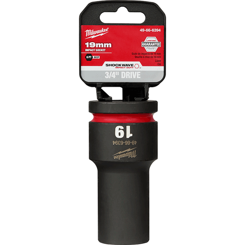 Picture of SHOCKWAVE Impact Duty™ 3/4" Drive 6 Point Socket, Standard, Metric, 19mm