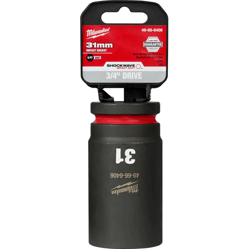 Picture of SHOCKWAVE Impact Duty™ 3/4" Drive 6 Point Socket, Standard, Metric, 31mm