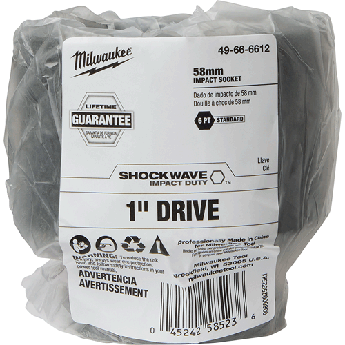 Picture of SHOCKWAVE Impact Duty™ 1" Drive 6 Point Socket, Metric, 58mm