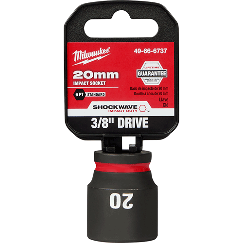 Picture of SHOCKWAVE Impact Duty™ 3/8" Drive 6 Point Socket, Standard, Metric, 20mm