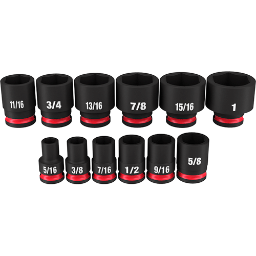 Picture of 12 Pc. SHOCKWAVE Impact Duty™ 3/8" Drive SAE Standard 6 Point Socket Set